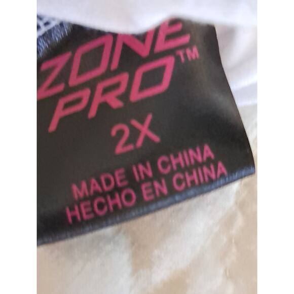 Women's Zone Pro White Sports Bra Size 2X - Picture 5 of 8